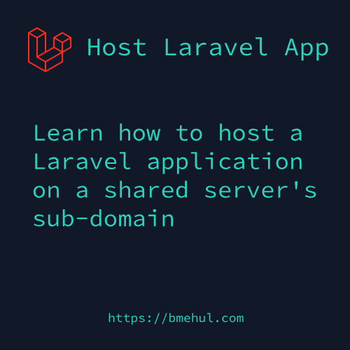 Laravel on Sub-Domain of shared server